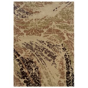 Hand-Tufted Beige/Brown Area Rug