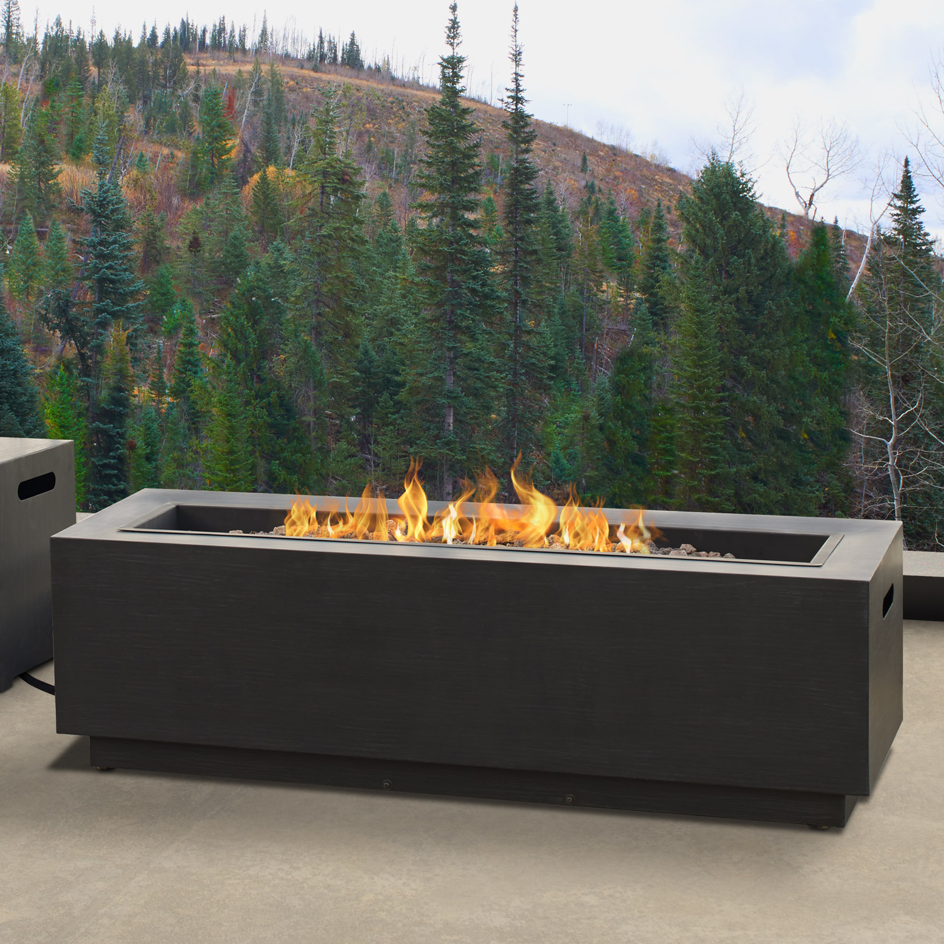 Real Flame Lanesboro Rectangle Steel Propane Natural Gas Fire Pit Real Flame Lanesboro Rectangle Steel Propane Natural Gas Fire Pit Reviews Wayfair