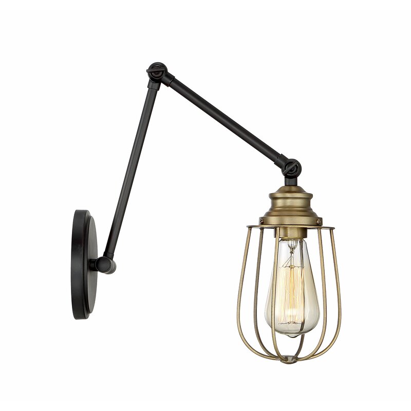 Burrell 1 Light Swing Arm Lamp