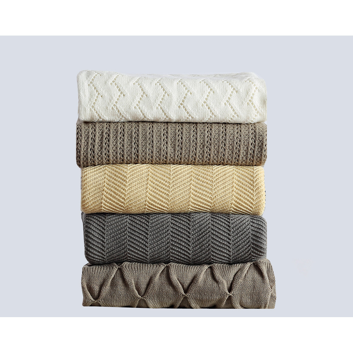 De Moocci Light Weight Knitted Throw Blanket & Reviews Wayfair