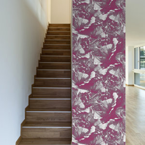 Pink Leaves Removable 10' x 20