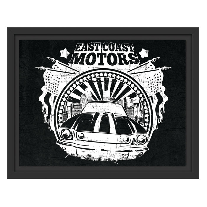 East Coast Motors >> East Coast Motors Framed Art Print In Black East Coast Motors >> East Coast Motors Framed Art Print In Black