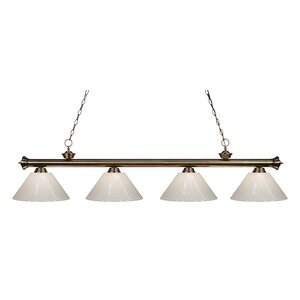 Zephyr Contemporary 4-Light Kitchen Island Pendant