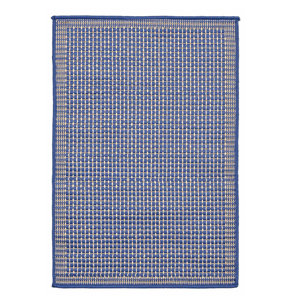 Solid Marine Blue Indoor/Outdoor Area Rug