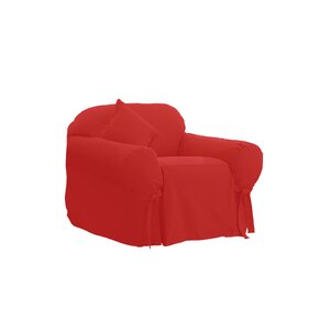 Cotton Duck Box Cushion Armchair Slipcover