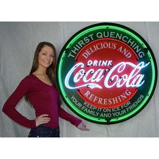 Coca Cola Wall Decor Wayfair Coca Cola Evergreen Neon Sign