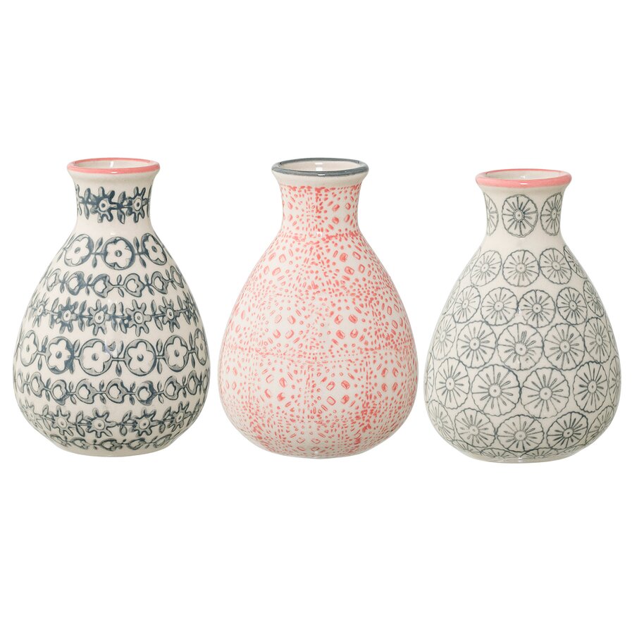 Dorazio 3 Piece Ceramic Table Vase Set