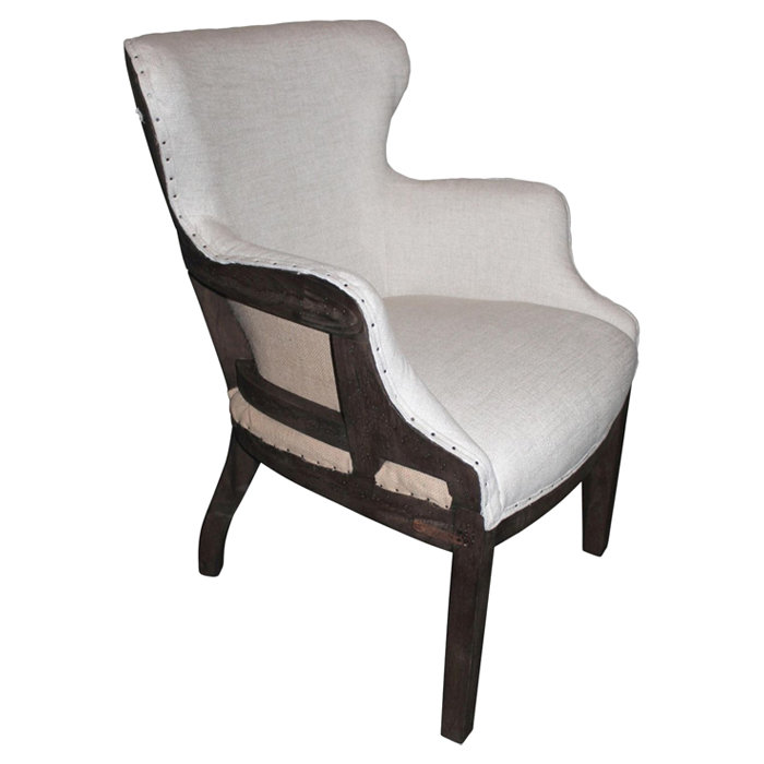White x White Renson Barrel Chair & Reviews Wayfair