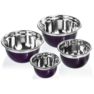 4 Piece Stainless Steel Mixing Bowl Set
