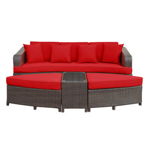 Monterey 4 Piece Deep Seating Group with Cushions II