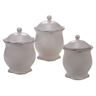 Vintage Kitchen Canister Wayfair Vintage Kitchen Canister Set Of 3