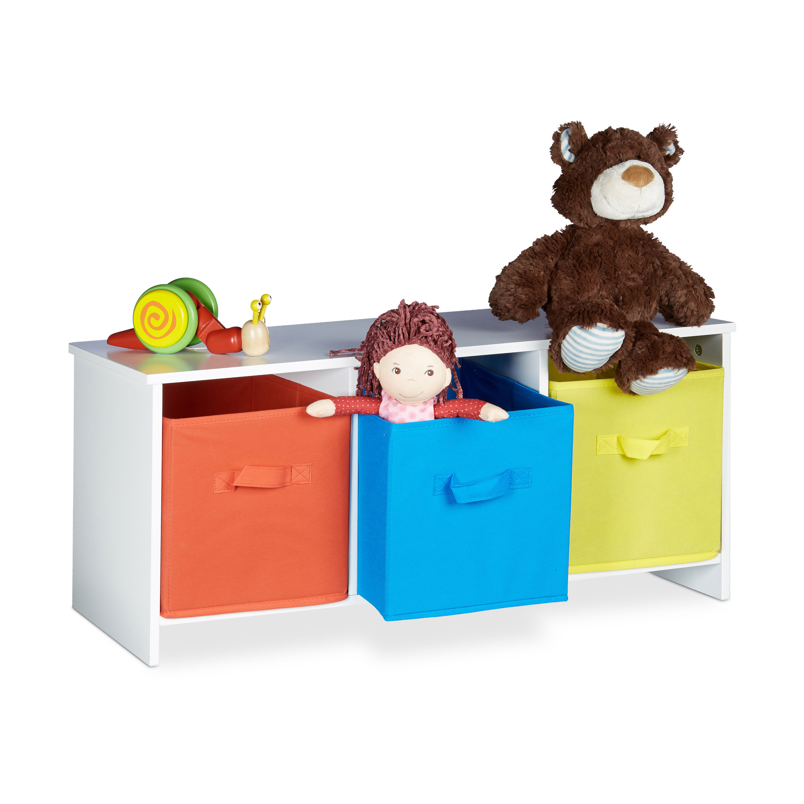Relaxdays Children S Toy Storage Bench Reviews Wayfair Co Uk