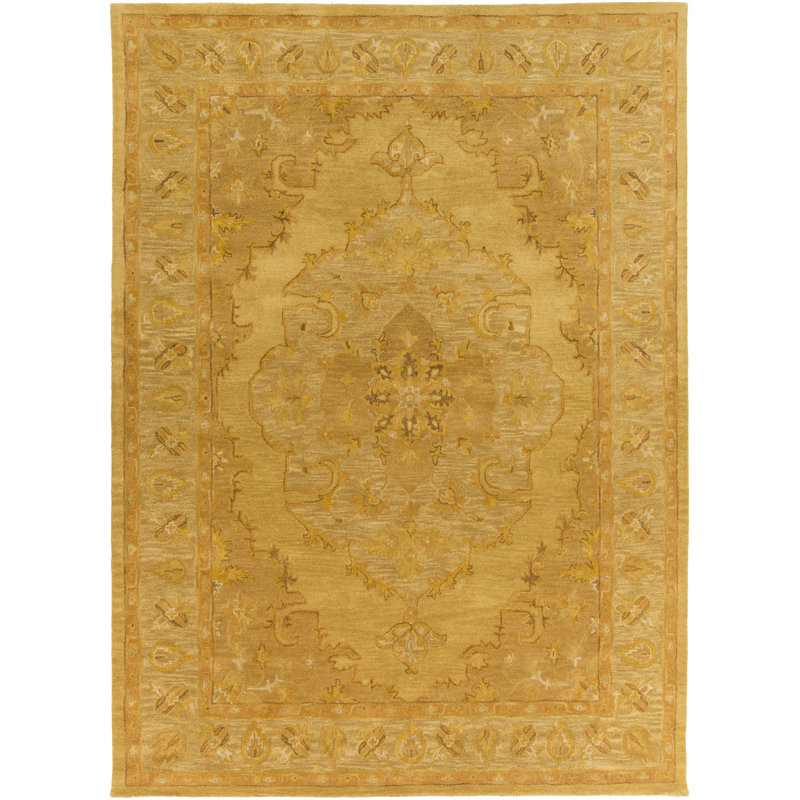 Charlton Home Eaddy HandTufted Sunflower/Gold Area Rug & Reviews Wayfair