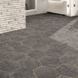 Bathroom Tile You Ll Love In 2019 Wayfair Rama Hexagon 14 13 W X 16 25 L Porcelain Field Tile