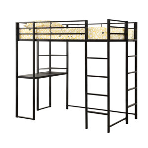 Gardiner Workstation Twin Loft Bed by Zoomie Kids