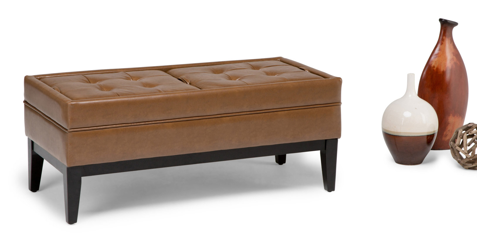 Simpli Home Castlerock Storage Ottoman & Reviews Wayfair