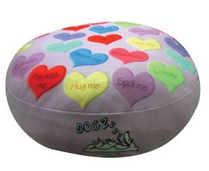 Round Hearts Dog Pillow