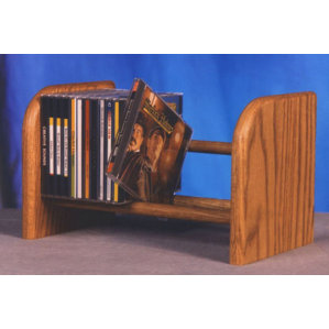 100 Series 26 CD Dowel Multimedia Tabletop Storage Rack by Wood Shed