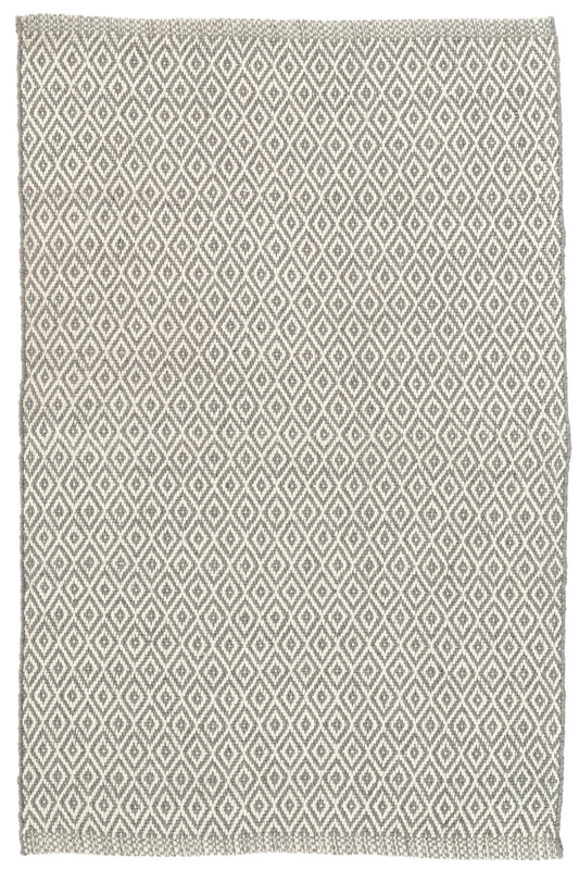 Dash and Albert Rugs Crystal Gray/White Indoor/Outdoor Area Rug