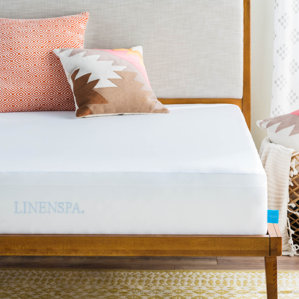 Smooth Hypoallergenic Waterproof Mattress Protector by Linenspa
