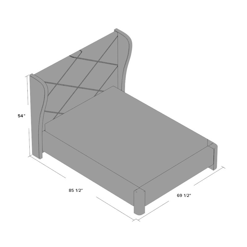 Alcott Hill Bellville King Upholstered Panel Bed & Reviews Wayfair