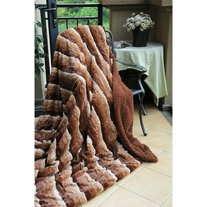 Faux Fur Sherpa Throw Blanket