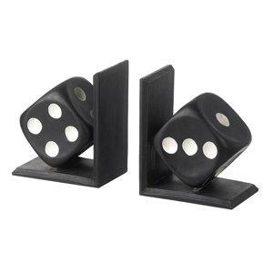 2-tlg. Buchstützen Dice von Parlane