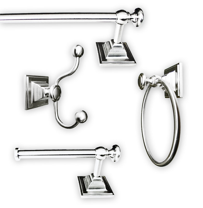 Jollen Home Creation Madison 4 Piece Bathroom Hardware Set & Reviews