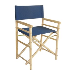 Jolicia Hand Crafted Outdoor / Indoor Bamboo Director Chair (Set of 2)