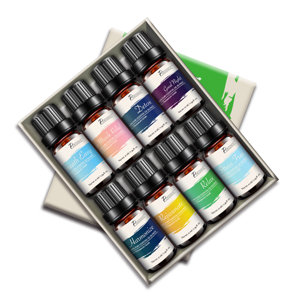 100% Pure Essential Aromatherapy Oil Blends Gift Set (Set of 8)