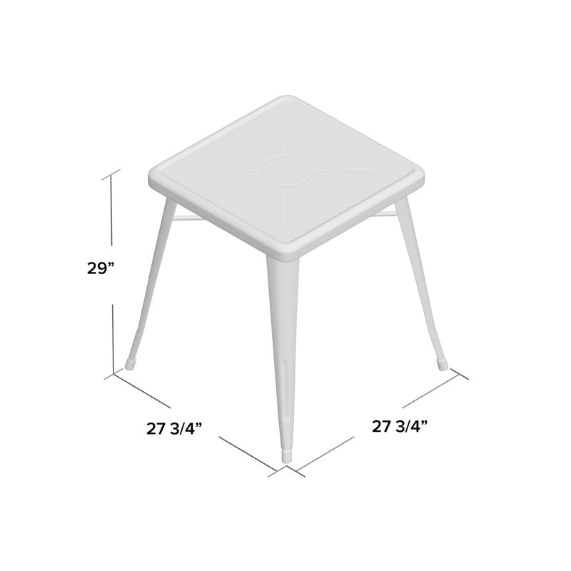 T Austin Design Jesse Square Galvanized Steel Coffee Table Wayfair Jesse Square Galvanized Steel Coffee Table