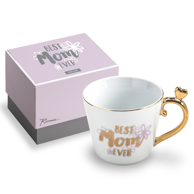 Rosanna Best Mom Ever Heart Ornament Coffee Mug Wayfair Best Mom Ever Heart Ornament Coffee Mug