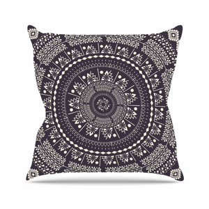 Famenxt Swadesi Boho Mandala Illustration Outdoor Throw Pillow