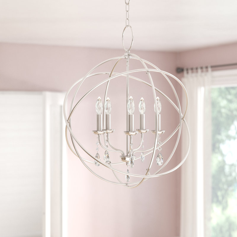 Willa Arlo Interiors Auberta 5 Light Globe Chandelier Reviews Auberta 5 Light Globe Chandelier