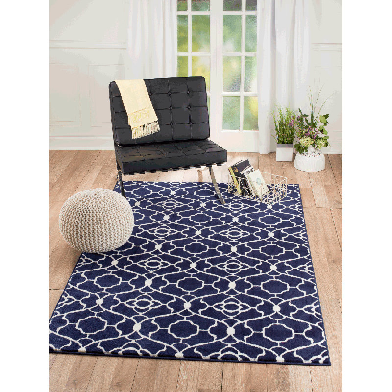 Rug and Decor Inc. Summit Elite Navy Blue Area Rug & Reviews Wayfair