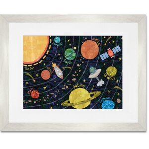 Super Solar System by Alice Feagan Framed Art