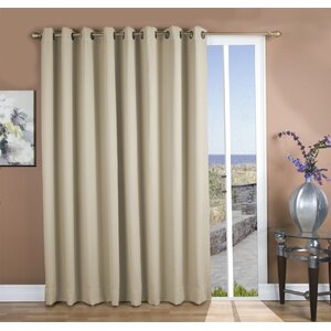 Sallie Solid Blackout Thermal Grommet Single Curtain Panel
