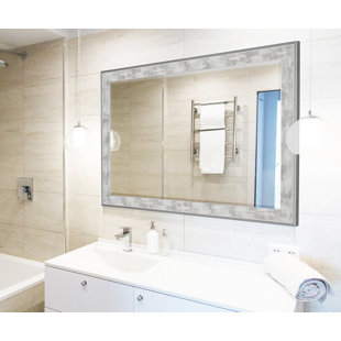 Bathroom Mirrors You Ll Love Wayfair Scratched Wash White Trim Full Length Mirror