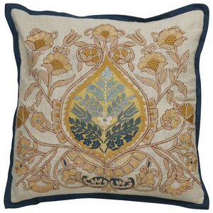 Greenmeadow Damask Pattern Cotton Throw Pillow