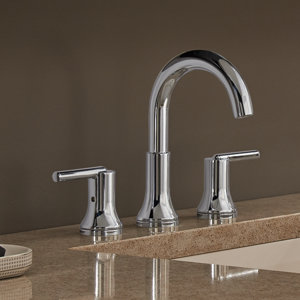 Trinsicu00ae Bathroom Widespread Double Handle Bathroom Faucet with Drain Assembly and Diamond Seal Technology