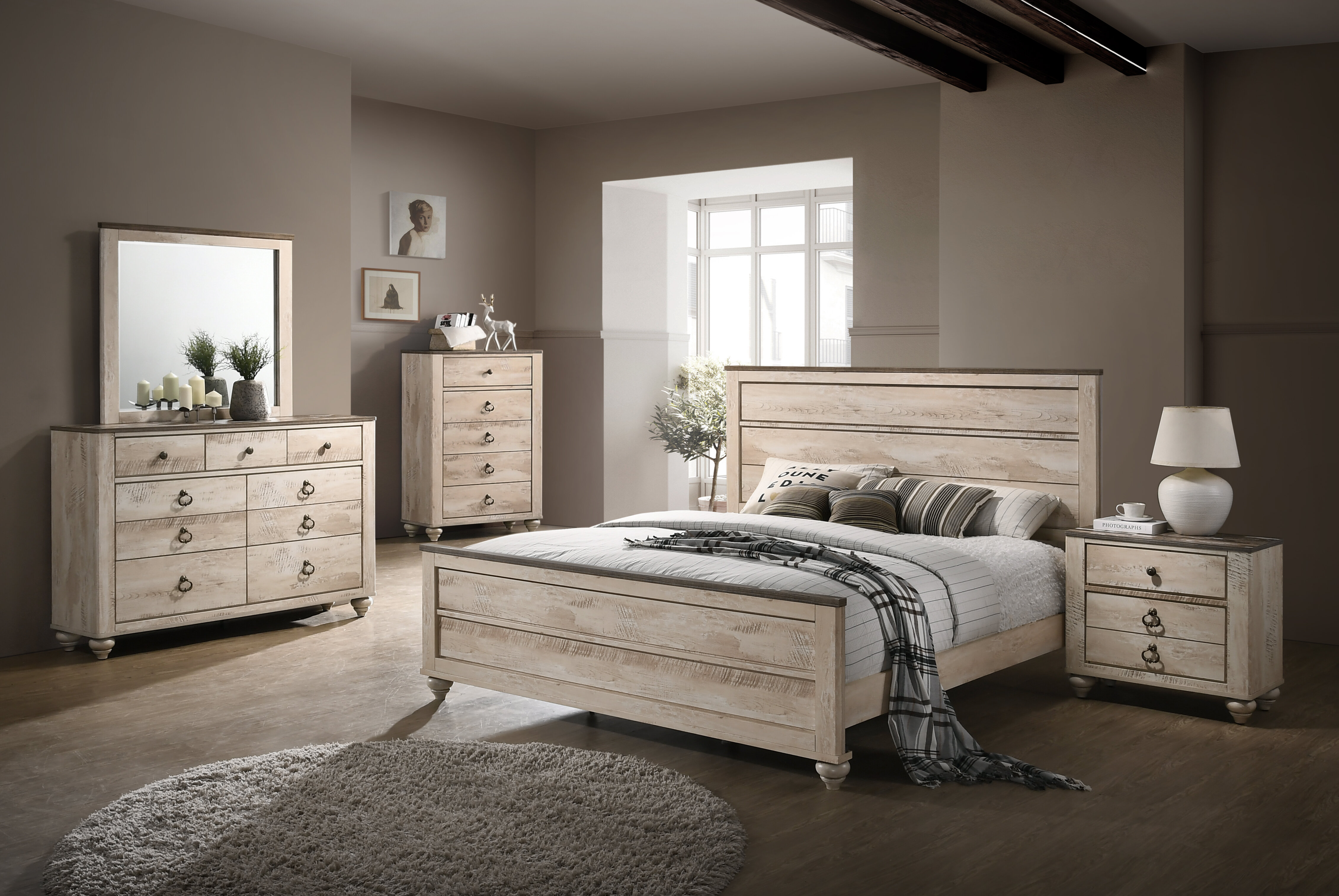 Three Posts Tavistock Platform 5 Piece Bedroom Set