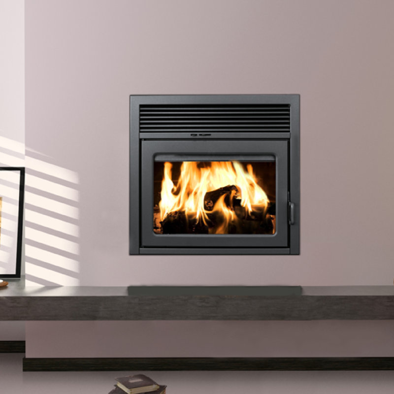 Supreme Fireplaces Inc. Galaxy Recessed Wall Mounted Wood Burning 