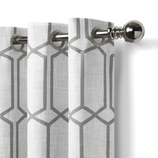 Modern Gray Silver Curtains D Allmodern Quickview Gray