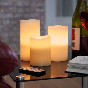 3 Piece Flameless Candle Set