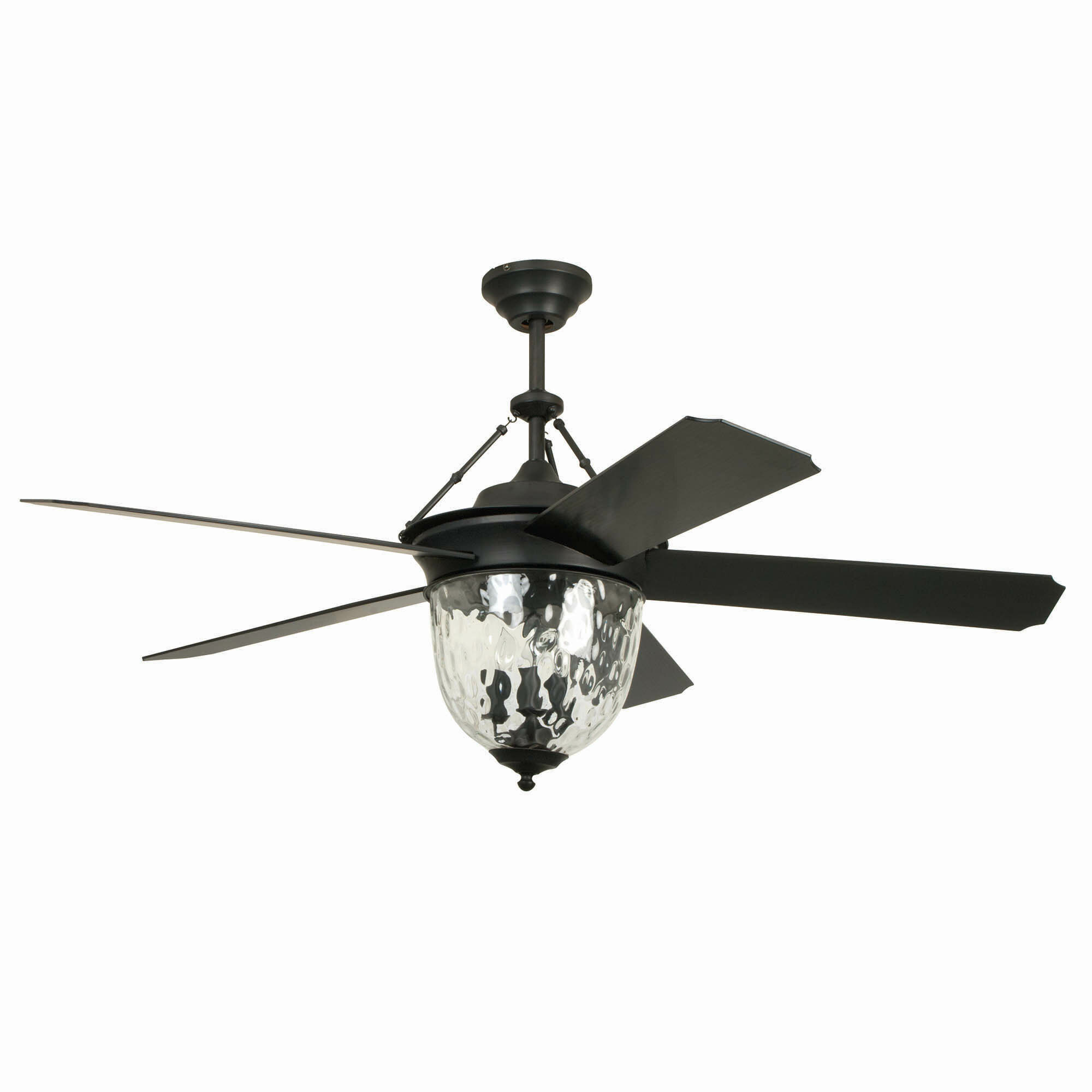 52 Harada Hangdown 5 Blade Ceiling Fan With Remote Light Kit Included