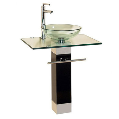Kokols 24 Bathroom Vanity Set kokols circular vessel bathroom sink & reviews | wayfair Kokols 24 Bathroom Vanity Set kokols circular vessel bathroom sink & reviews | wayfair