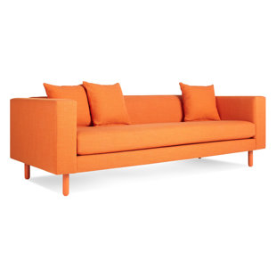 Orange Couch Modern Living Room Design Contemporary Sofas And ...