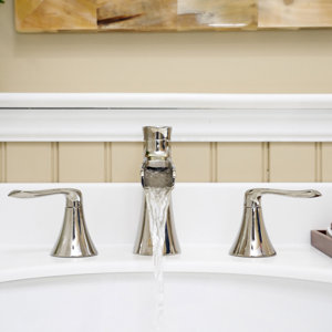 Caspian Double Handle Widespread Bathroom Faucet