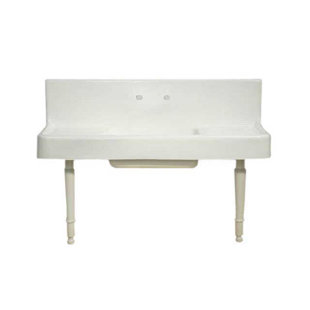 Farmhouse Sink With Drain Board Wayfair Farmhouse 60 L X 30 W Drainboard Kitchen Sink