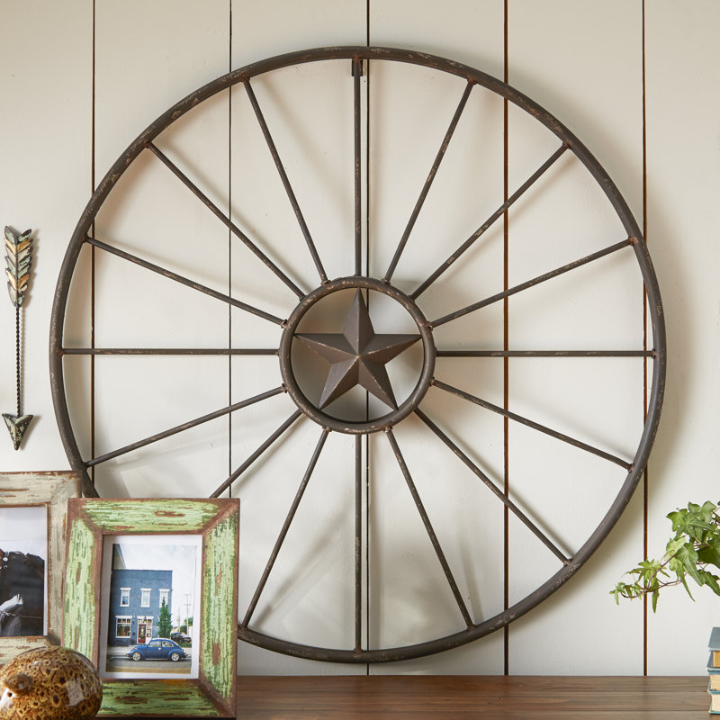 Millwood Pines Rustic Wagon Wheel Wall Decor & Reviews  Wayfair